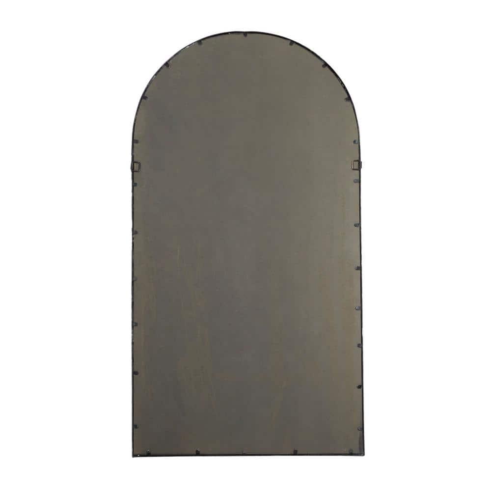 One Allium Way® Metal Window Pane Inspired Room Wall Mirror with Arched Top