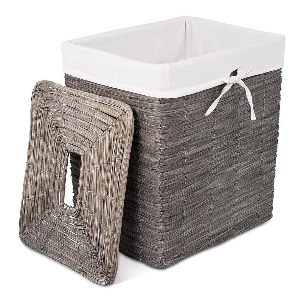 BirdRock Home Wicker Laundry Hamper with Handles