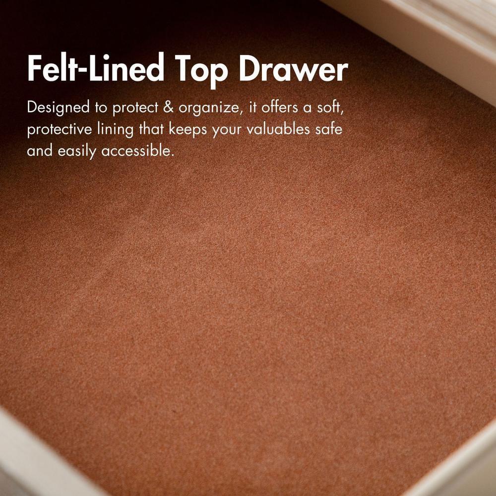 HOMES: Inside + Out 3pc Eastern King Neovesi Platform Bedroom Set Boho with 2 Nightstands Oak