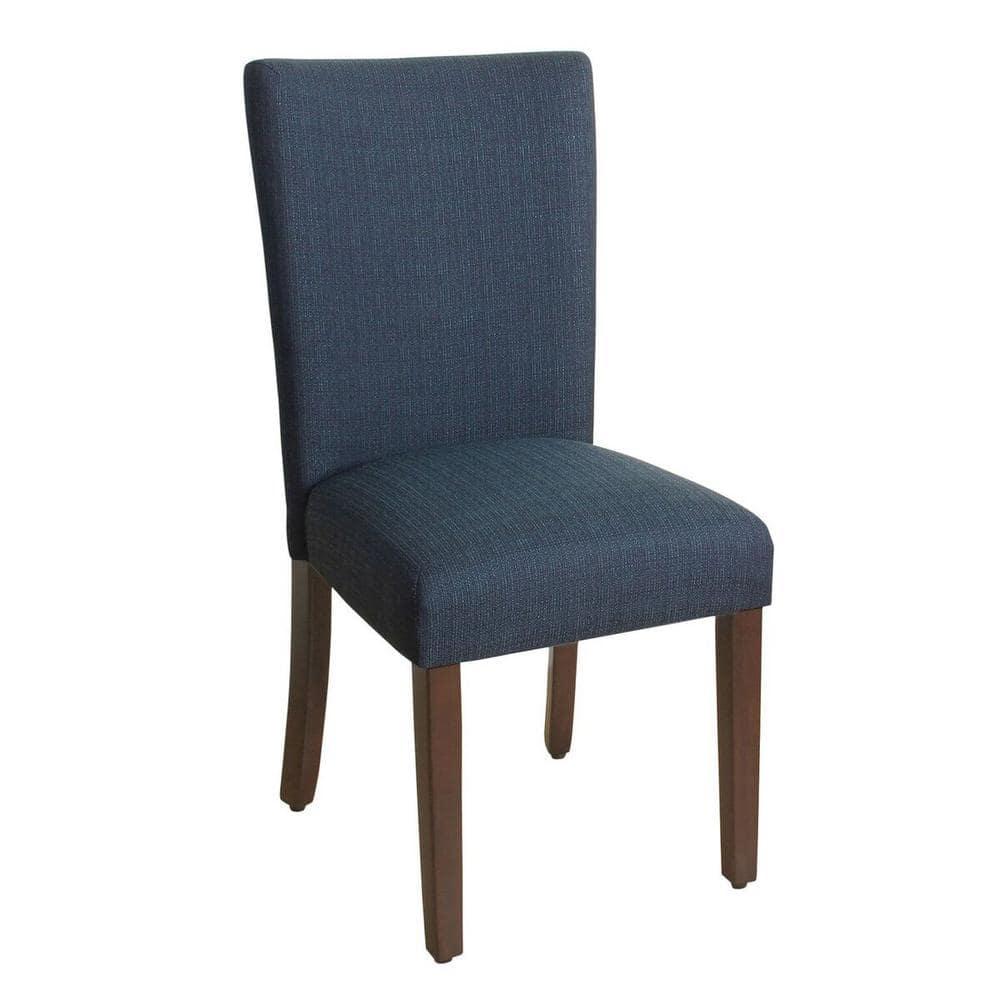 HomePop Classic Parsons Dining Chair, Blue Fabric