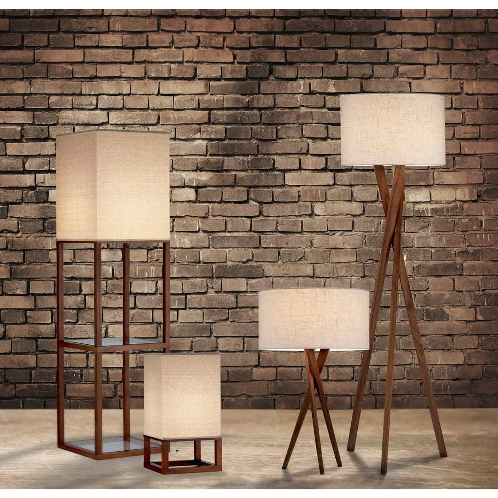 Harcourt Solid Wood Tripod Lamp