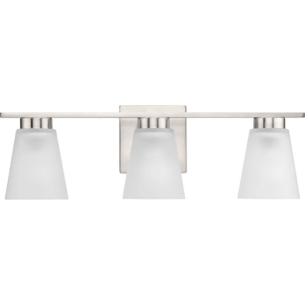 Progress Lighting Tanner 3 - Light Vanity in  Brushed Nickel