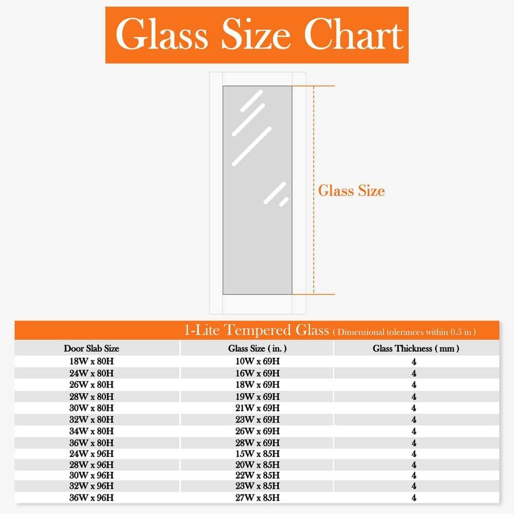 ARK DESIGN 1 Lite Mirrored Prefinished Door Slab Solid Manufactured Wood Core Standard Door