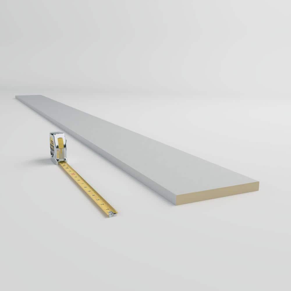 Ekena Millwork 7.5'' H x 78.75'' W x 0.75'' D Urethane Flat Trim