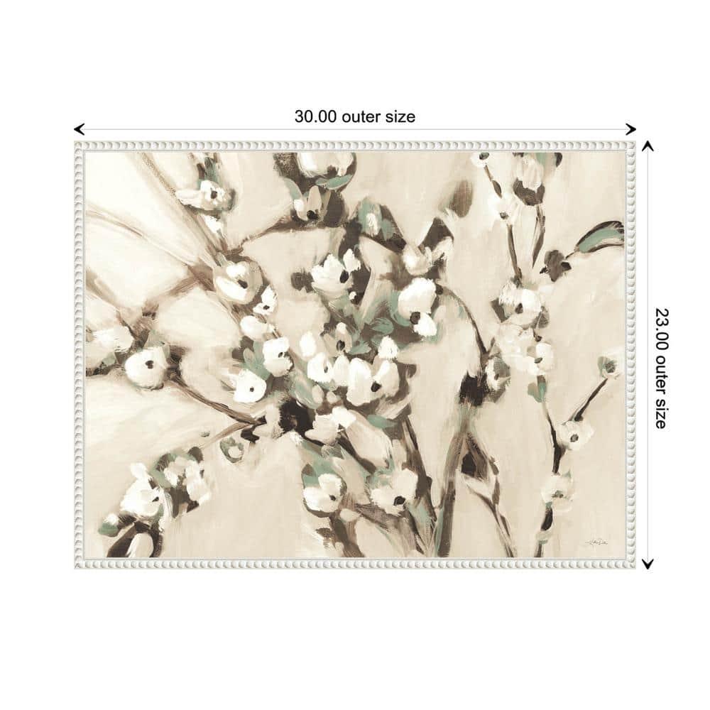 Amanti Art Wild Floral Branches Neutral by Katrina Pete Canvas Wall Art Print Framed 30 x 23-in.