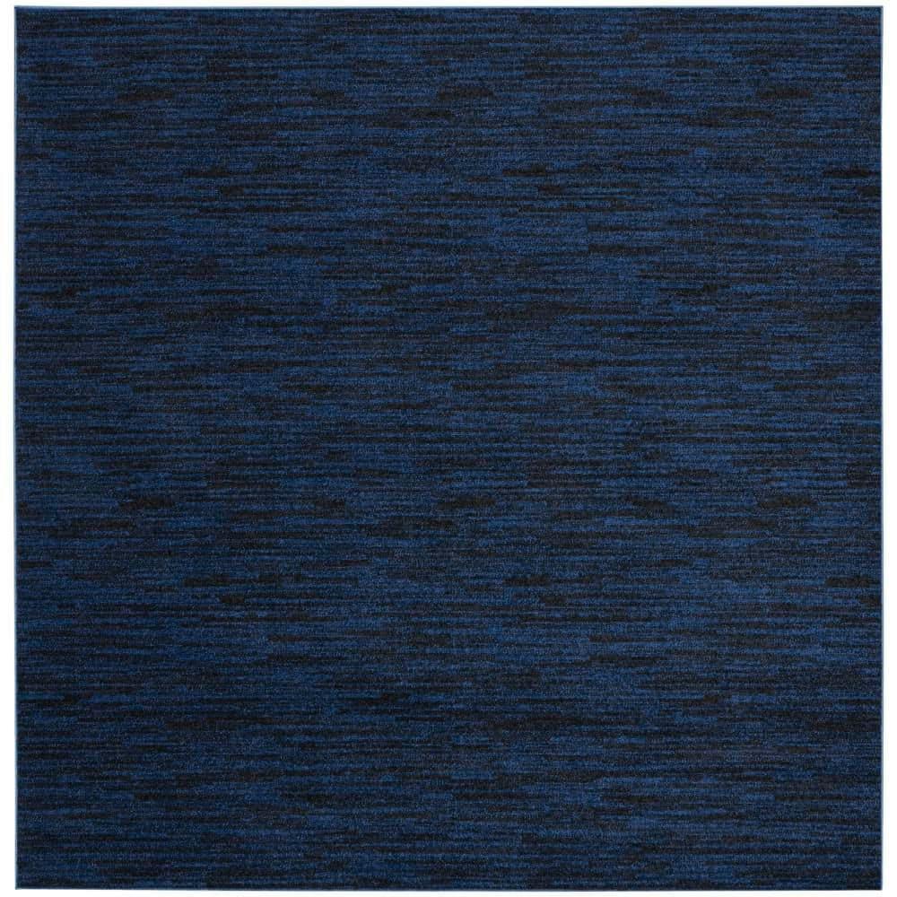 Nourison Nourison Essentials NRE01 Indoor/outdoor Area Rug - Midnight Blue 7' x square