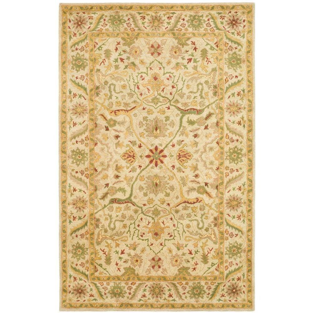 Antiquity AT14 Hand Tufted Indoor Area Rug - Ivory - 4'x6' - Safavieh