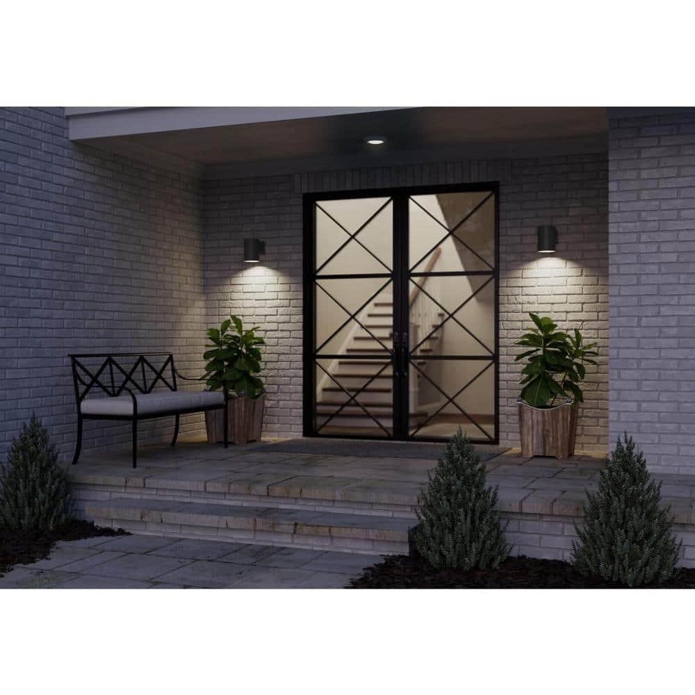 Progress Lighting, Cylinder Collection, 1-Light Wall Sconce, Antique Bronze Finish, Porcelain Shade