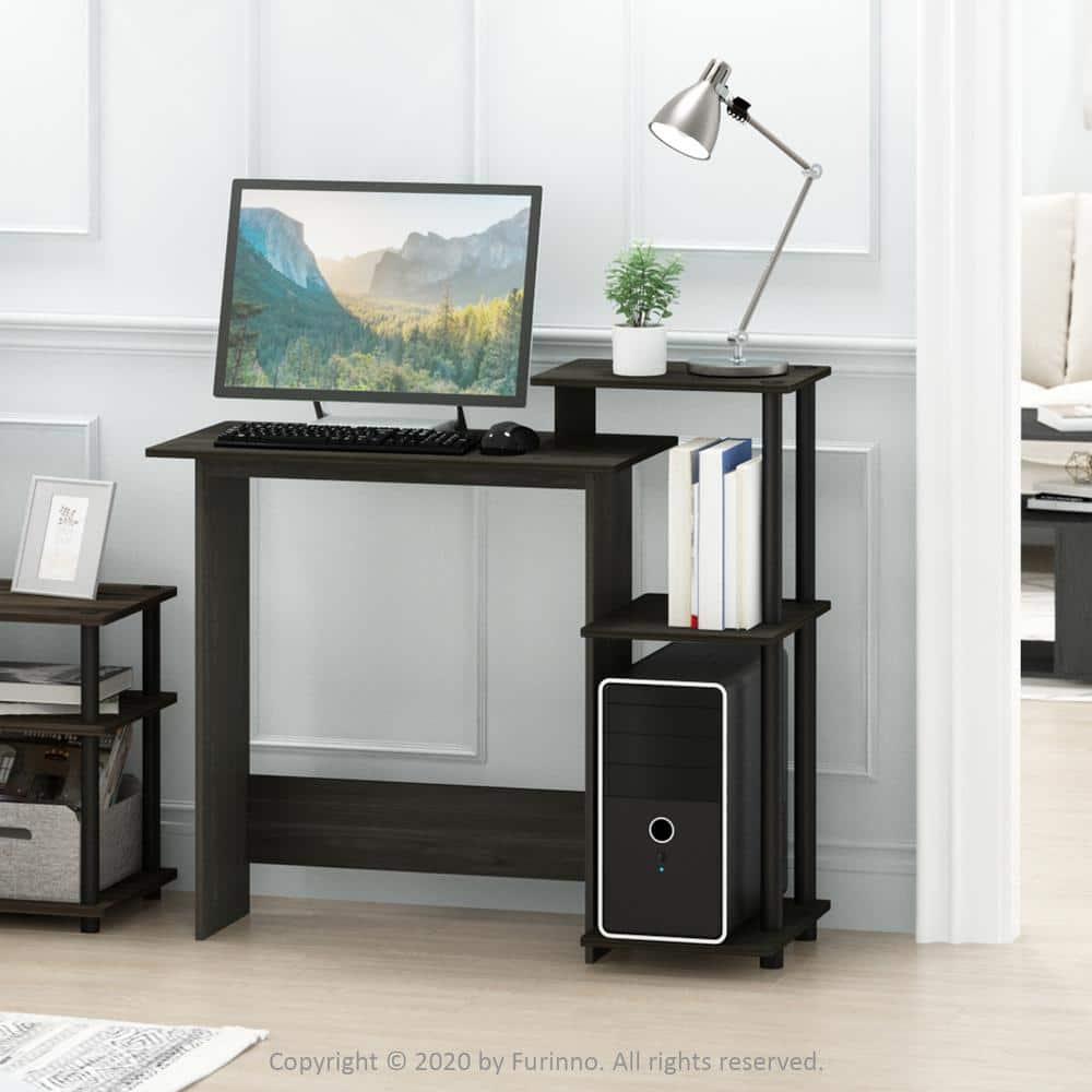 Furinno Efficient Wood Home Laptop Notebook Computer Desk in Espresso/Black