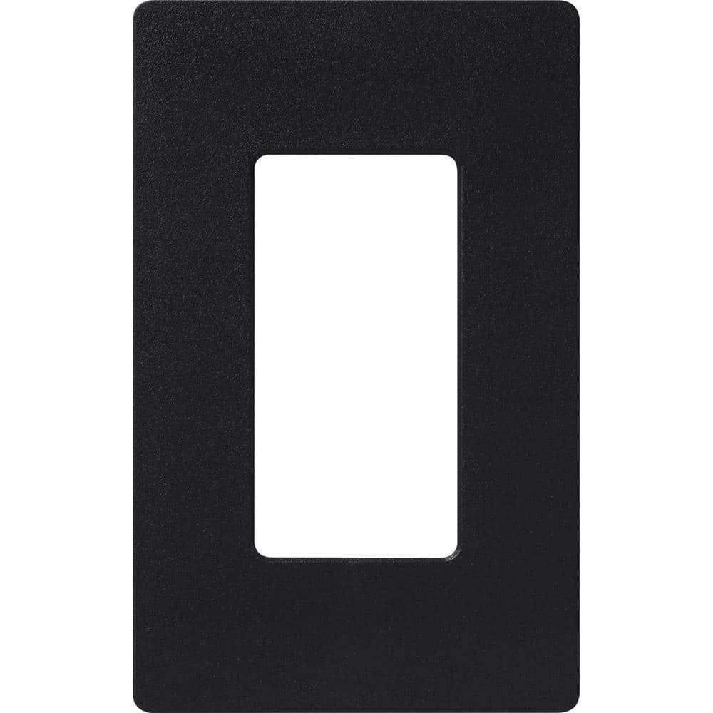 Midnight Black Satin 1-Gang Decorator Wallplate