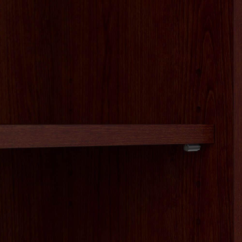 Bush Furniture Cabot Kitchen Pantry Cabinet in Harvest Cherry - Engineered Wood