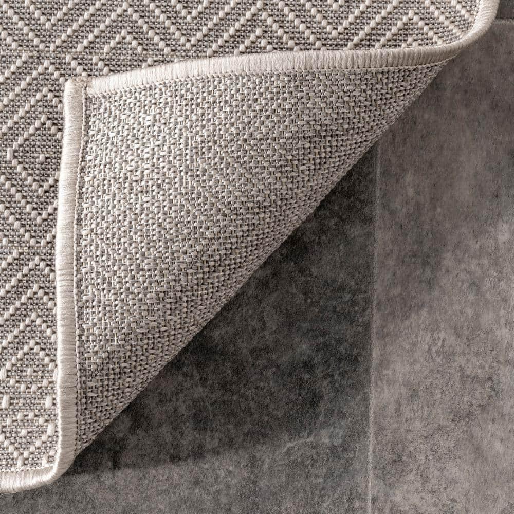 Nuloom Paloma Abstract Geometric Indoor and Outdoor Area Rug 8x10, Gray