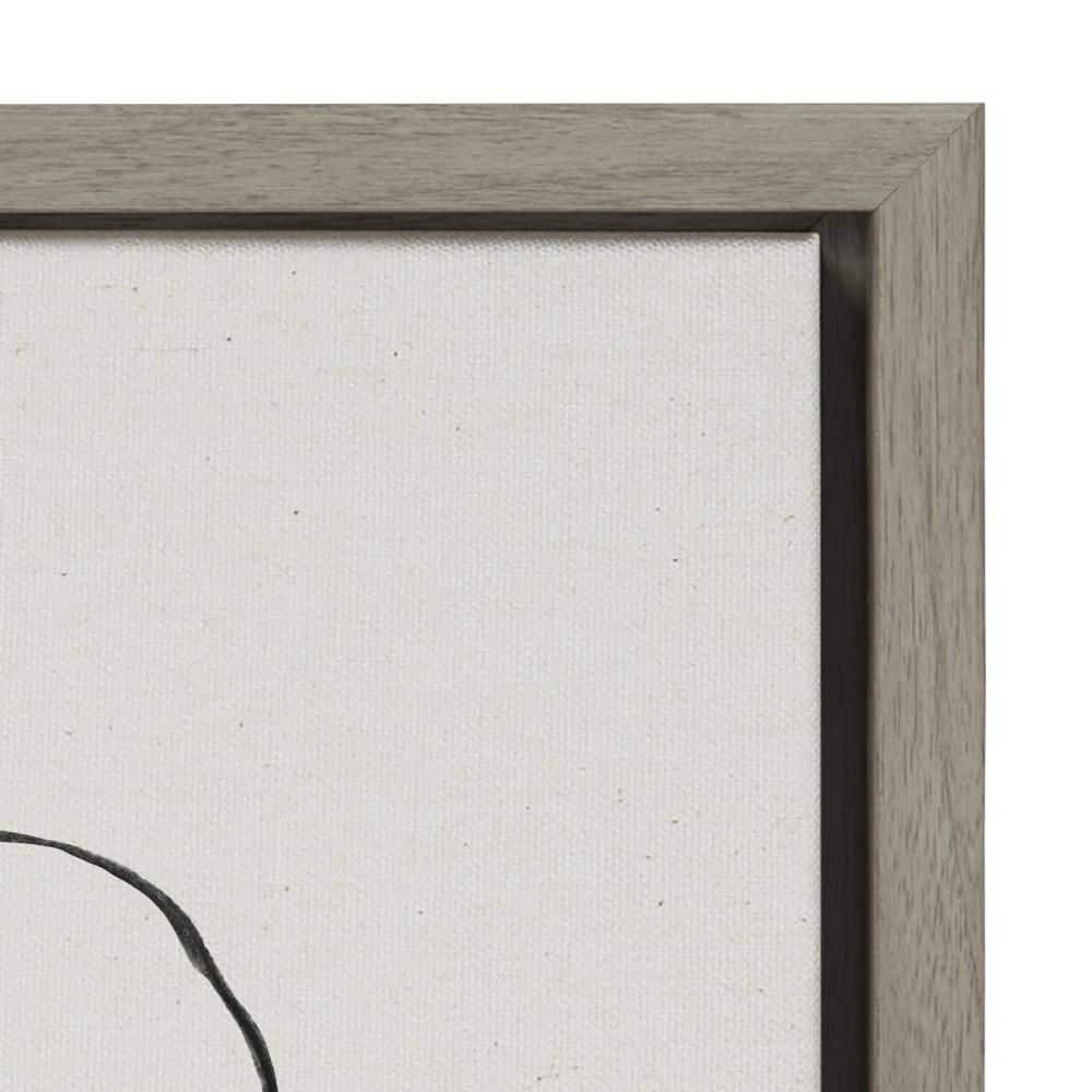 (Set of 2) 18" x 24" Sylvie Going in Circles by Teju Reval Textured Framed Canvas Set Gray - Kate & Laurel All Things Decor