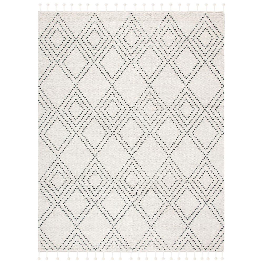 Casablanca CSB676 Hand Loomed Area Rug - Ivory/Black - 8'x10' - Safavieh.
