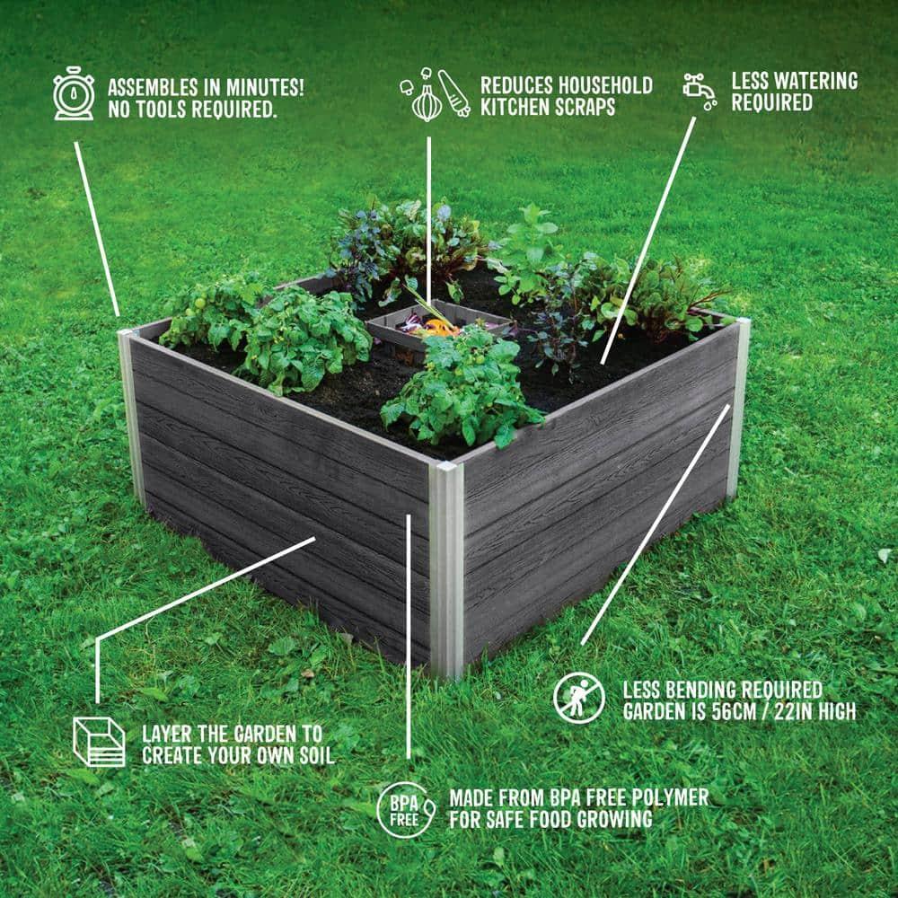 Vita Urbana Keyhole Composting Raised Garden Bed