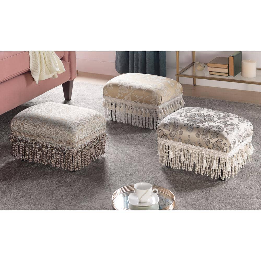 Jennifer Taylor Home Fiona Accent Footstool Ottoman