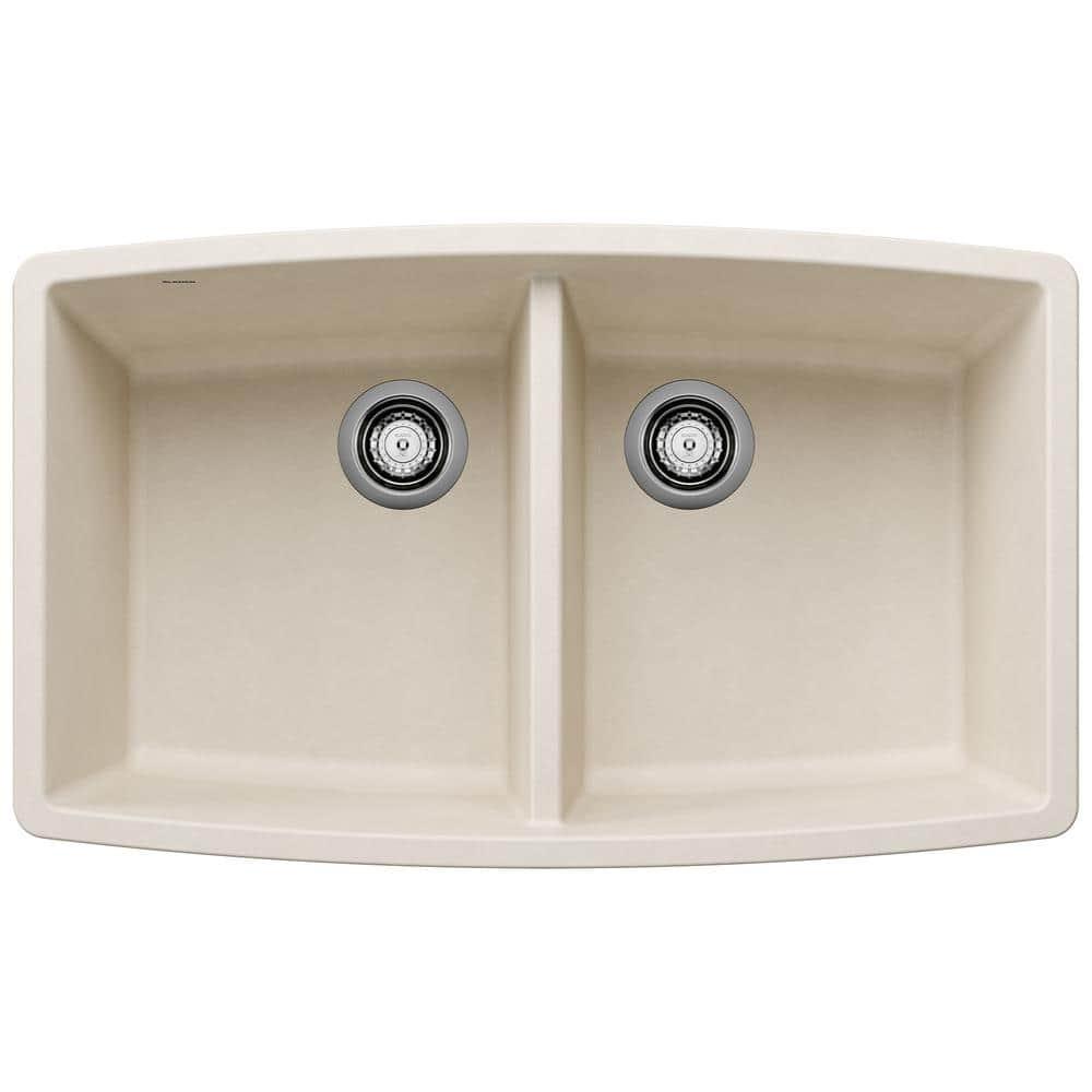 Performa SILGRANIT 33" L x 19" W Double Bowl Undermount Kitchen Sink