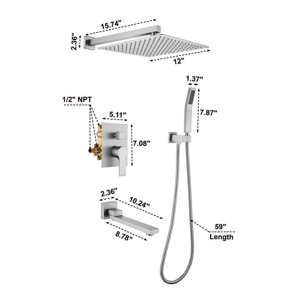 All-In-One Kit with Rough in-Valve