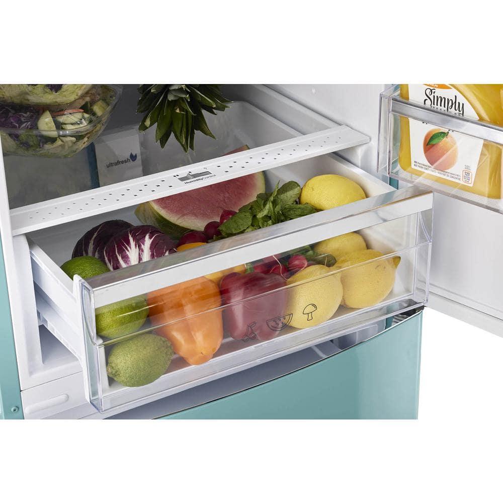 Unique Appliances Classic Retro 24 In 12 Cu.ft Bottom Mount Fridge Auto Defrost, Energy Star Certified, Counter Depth UGP-340L T AC