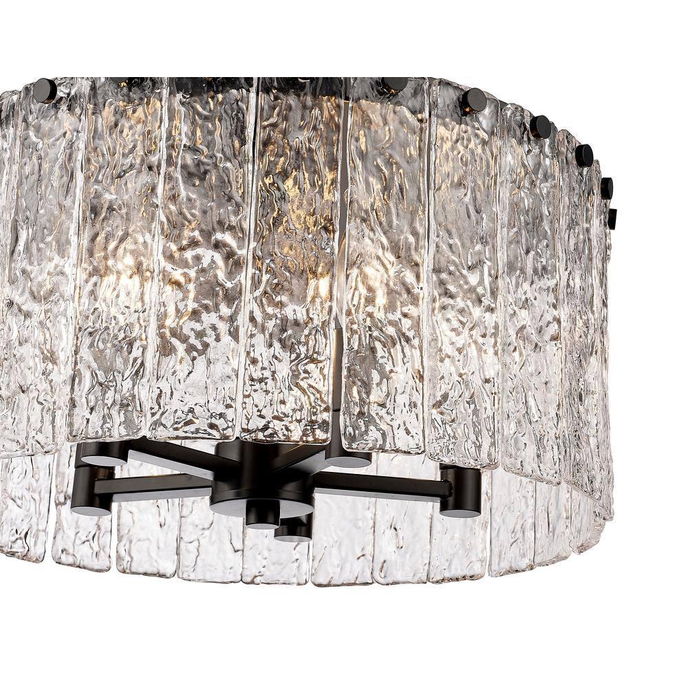 Z-Lite Glacier 5 - Light Flush Mount in  Matte Black