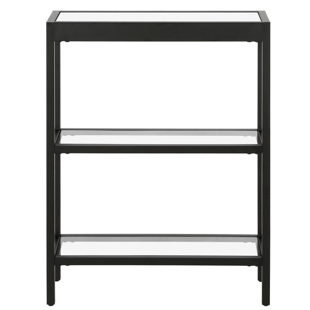 Evelyn&Zoe Alexis 22" Wide Rectangular Console Table, Blackened Bronze