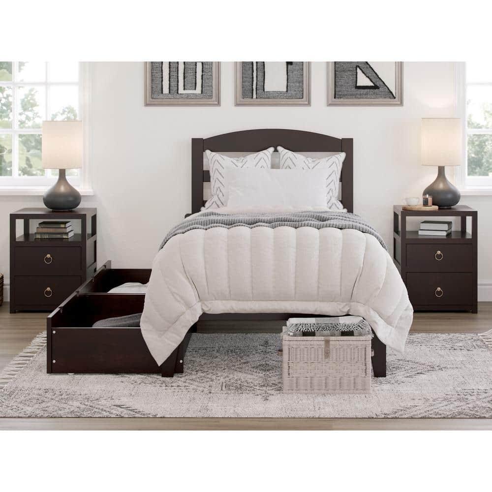 AFI Furnishings Warren Platform Bed T with Drawers ES