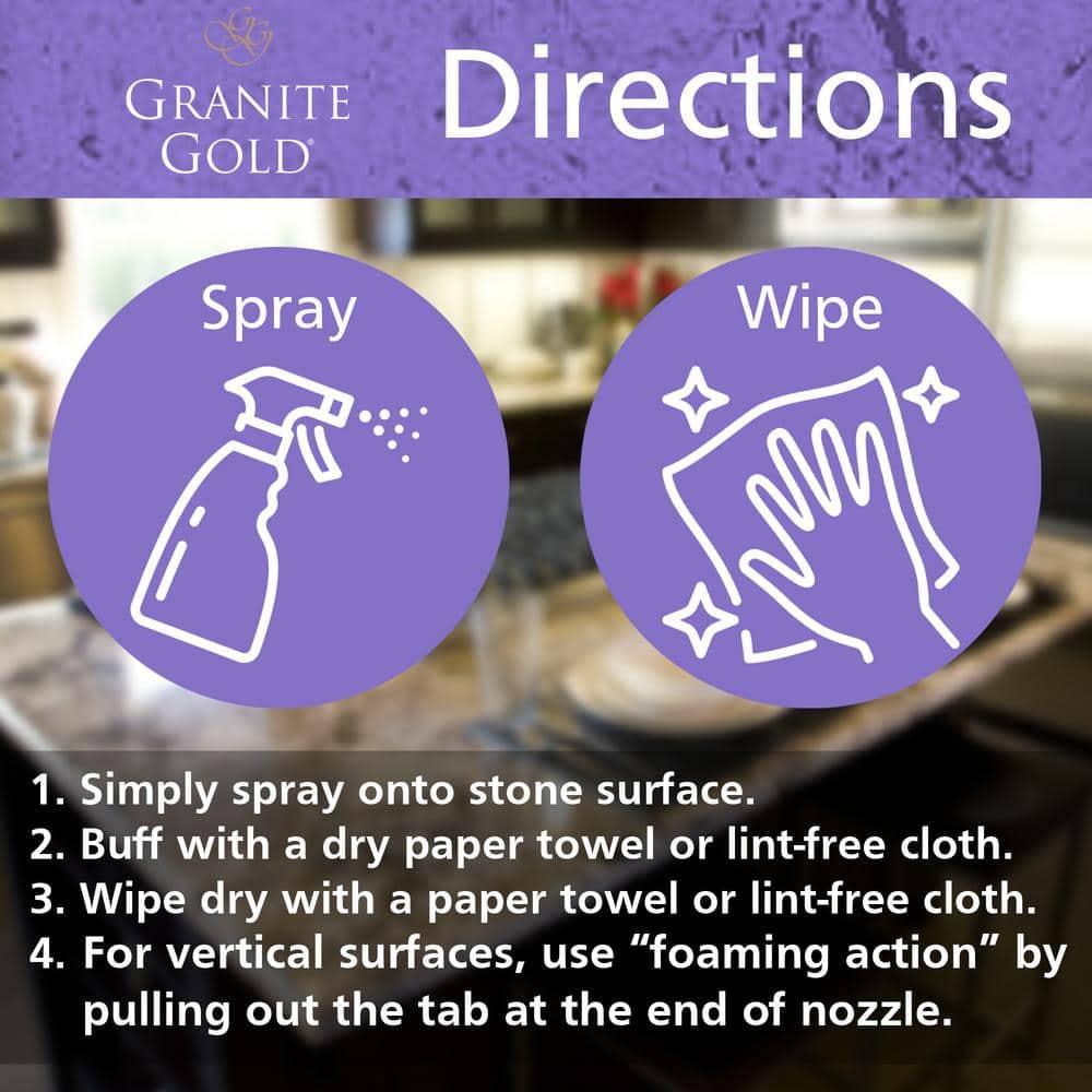 Clean & Shine, Cleaner & Polish for Stone & Quartz, Refill Bottle, 64 fl oz