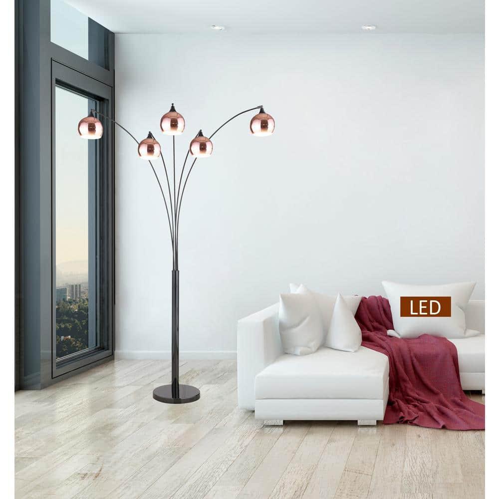 Artiva USA Amore 86" Two-Tone LED Floor Lamp with Dimmer 5000 Lumen