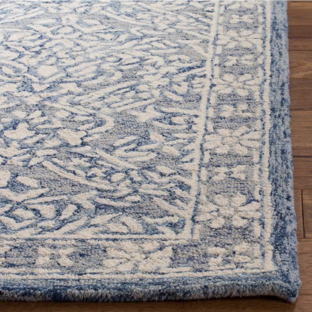 Micro-Loop MLP510 Hand Tufted Accent Rug - Blue/Ivory - 2'x3' - Safavieh.