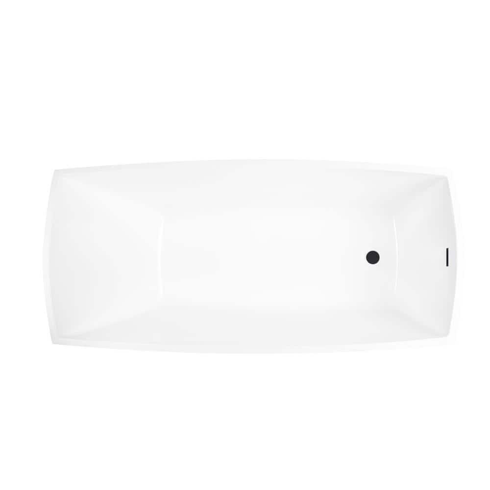 Vanity Art 67" X 31" Acrylic Freestanding Bathtub