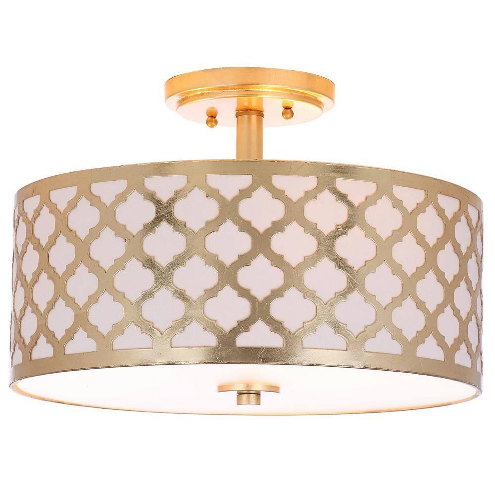 Kora Flush Mount - FLU4000 - Gold - Safavieh