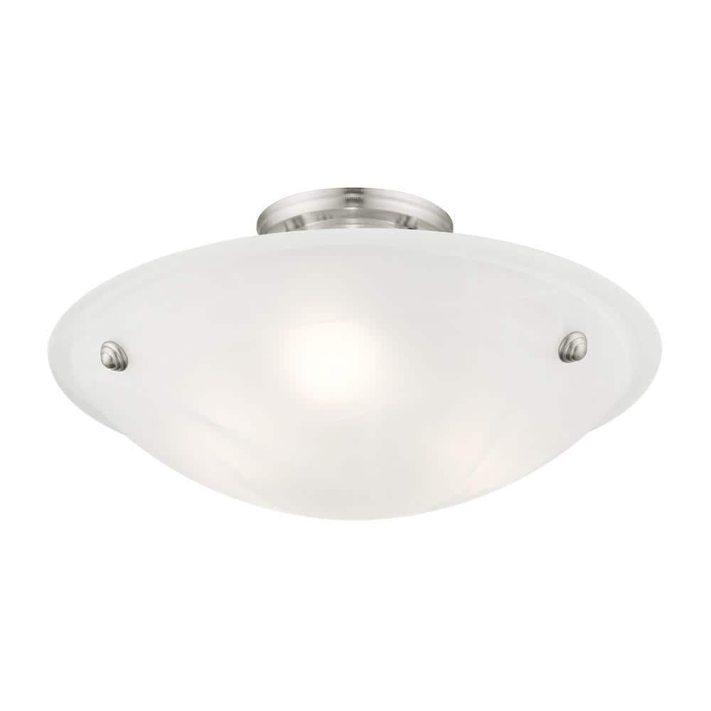 Livex Lighting - Oasis - 3 Light Flush Mount in Contemporary Style - 16 Inches