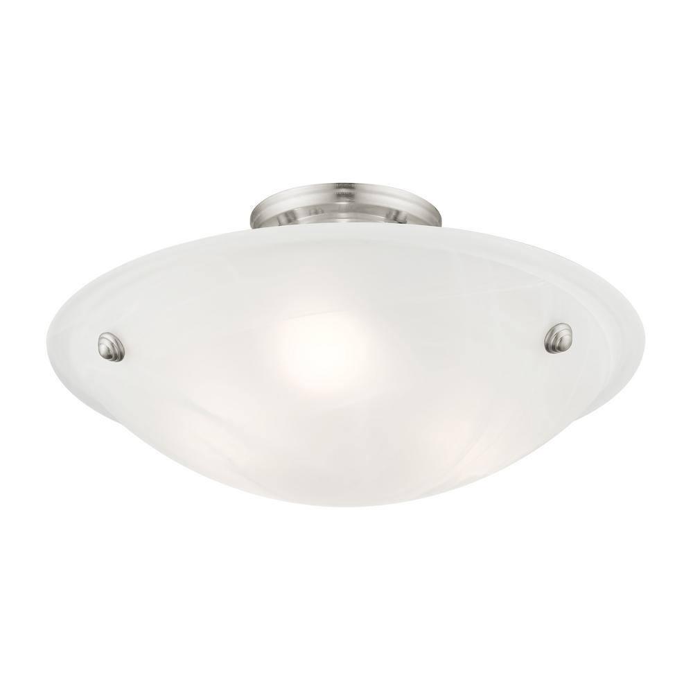 Livex Lighting - Oasis - 3 Light Flush Mount in Contemporary Style - 16 Inches