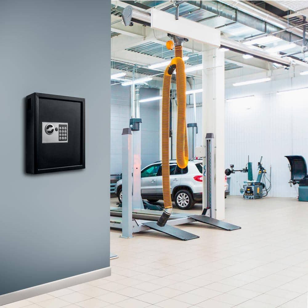 40-Key Steel Digital Lock Key Cabinet with 140 Key Tags