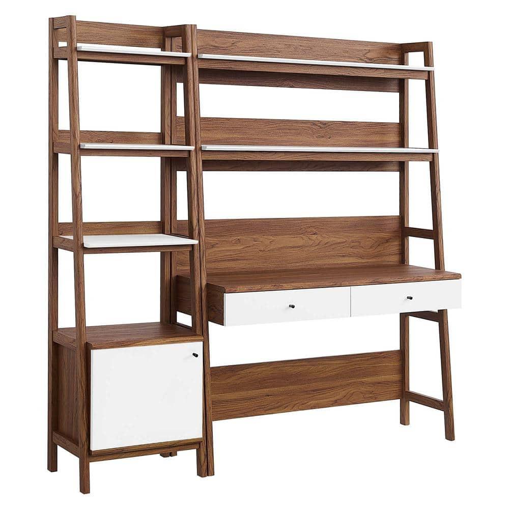 Modway Modway Bixby 2-Piece Wood Office Desk and Bookshelf