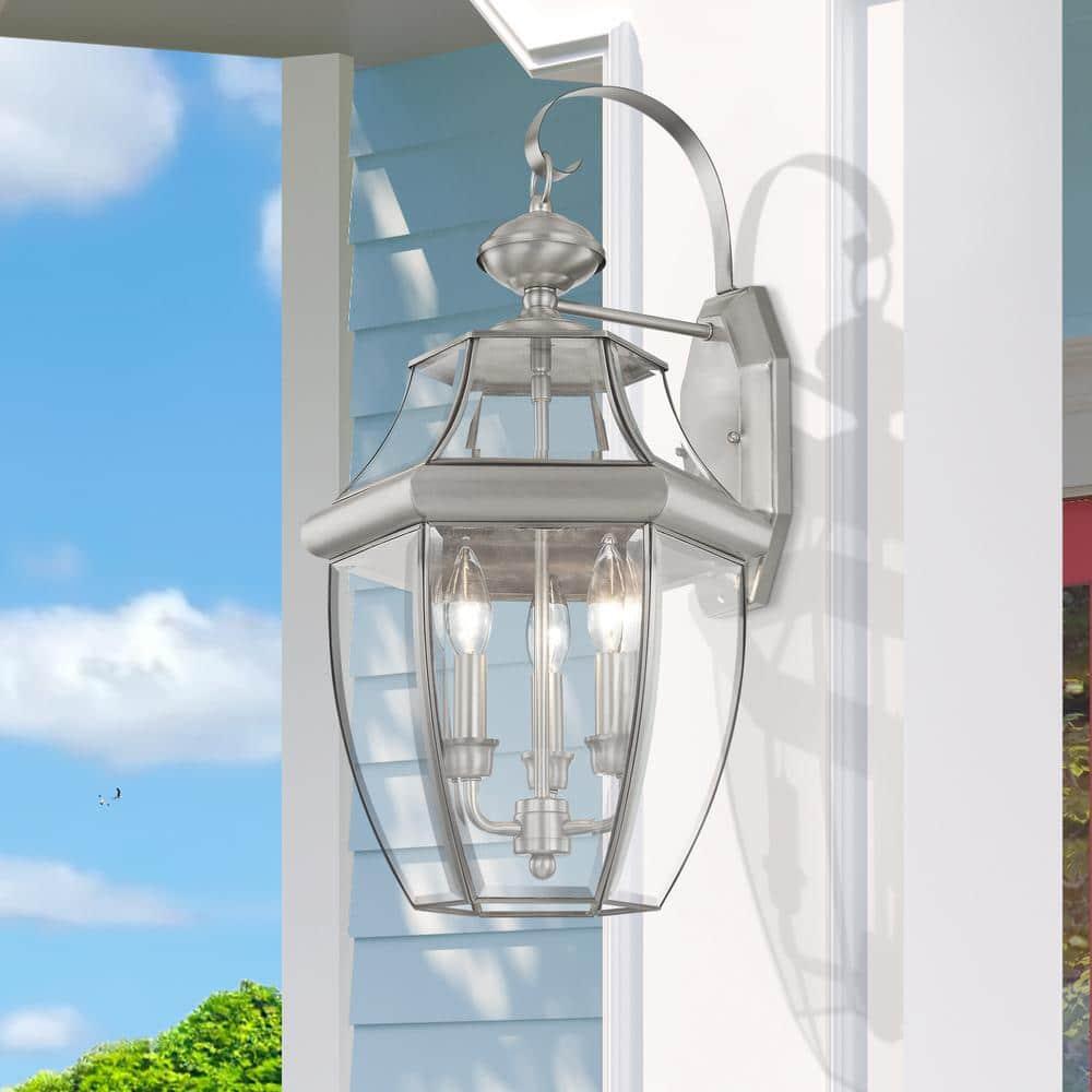 Livex Lighting Monterey 3 - Light Wall Light in  Brushed Nickel