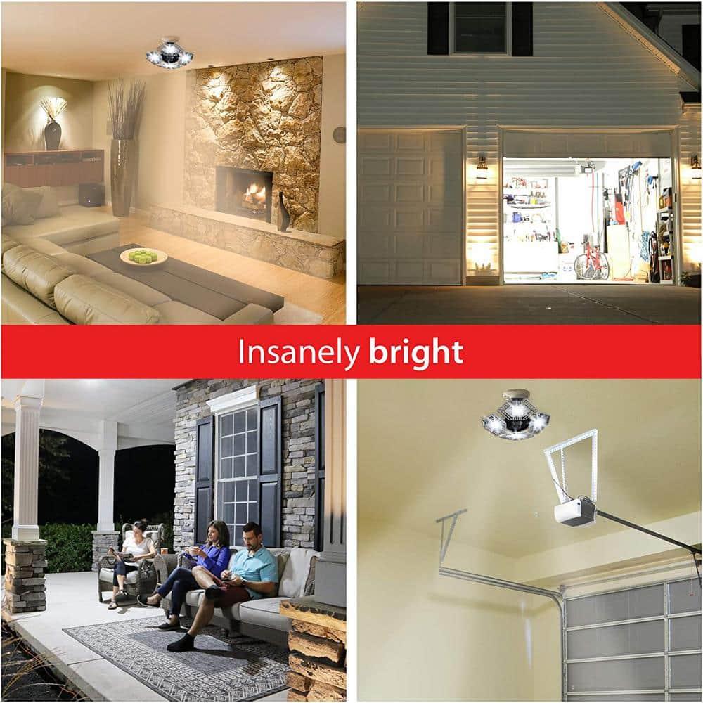 Bell+Howell Quadburst 5500 Lumens Multi Directional Ceiling Light with 4 Adjustable Panels