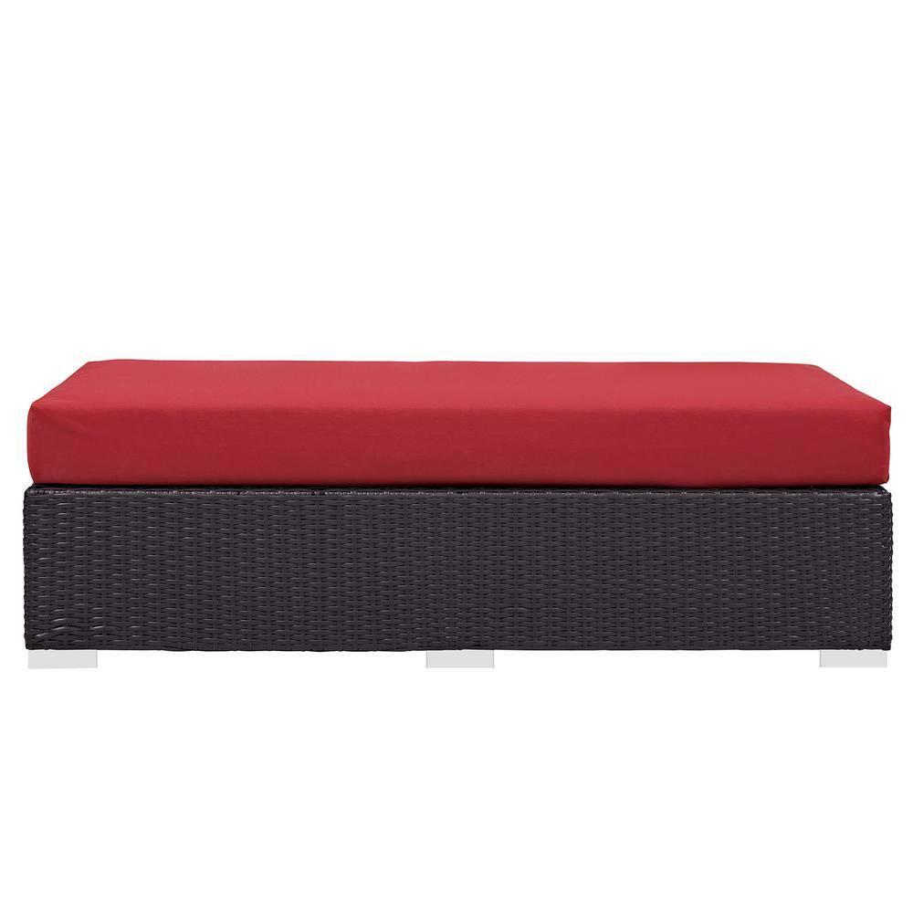 Elswick Rectangle Outdoor Ottoman with Cushion