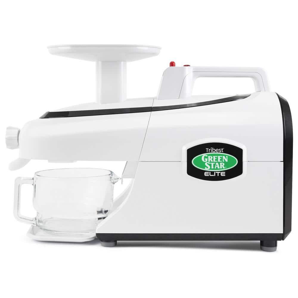 Tribest Greenstar Elite Jumbo Twin Gear Slow Masticating Juicer – White