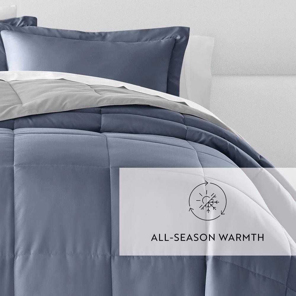 Reversible Down-Alternative Comforter Bedding Set