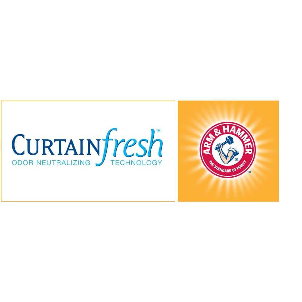 Arm & Hammer Curtain Fresh Odor-Neutralizing Sheer Voile Grommet Single Curtain Panel, Beige, 59 x 95