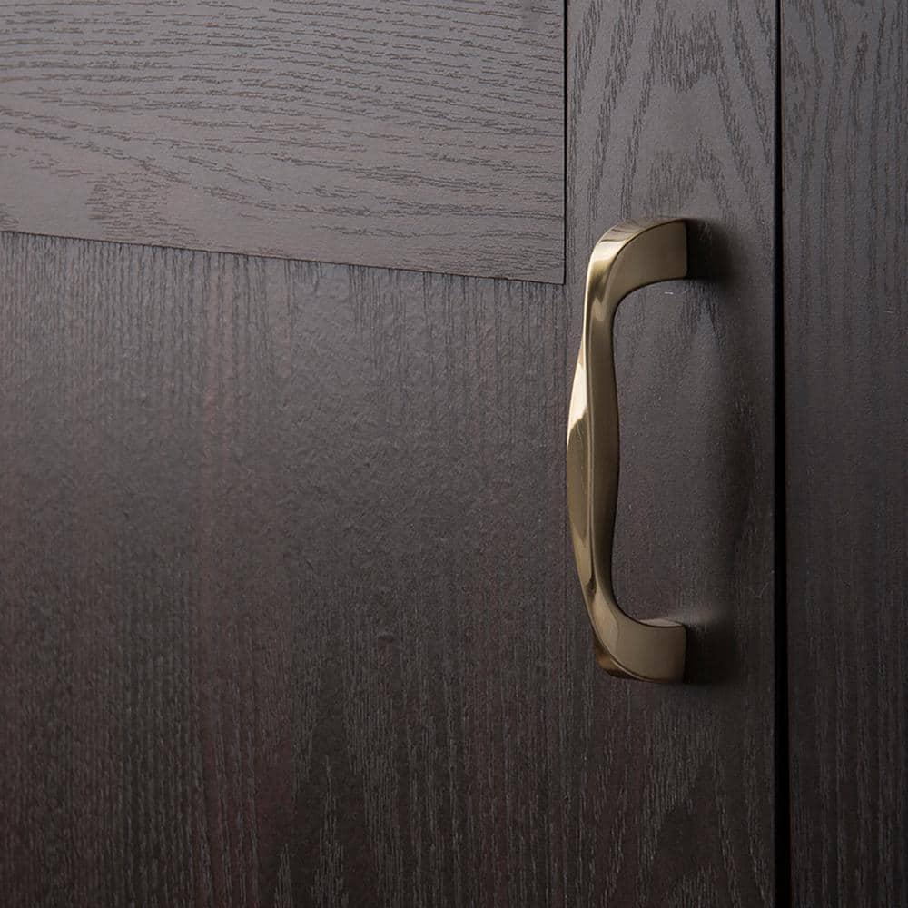 Twist Kitchen Cabinet Handles, Solid Core Drawer Pulls for Cabinet Doors, 3-3/4" (96mm)
