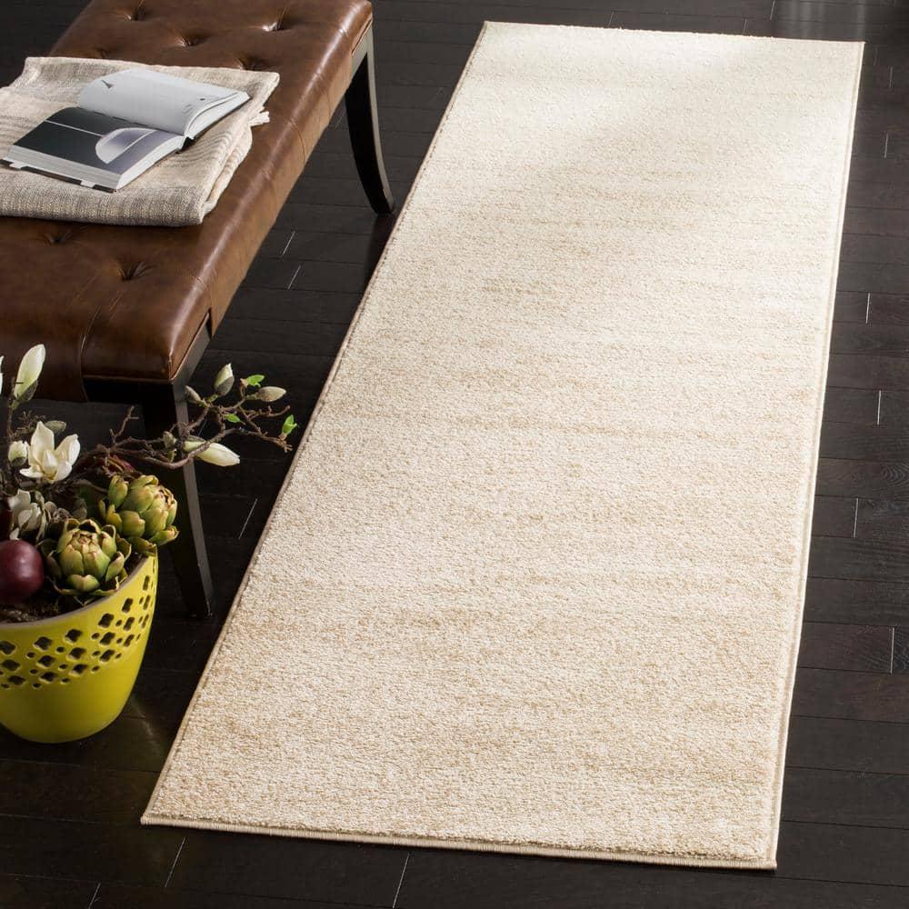 Adirondack ADR113 Machine Made Indoor Runner - Champagne/Cream - 2'-6"x8' - Safavieh