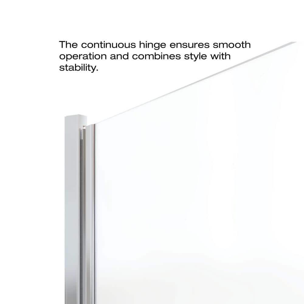 Infinity 33" W x 72" H Semi-Frameless Shower Door