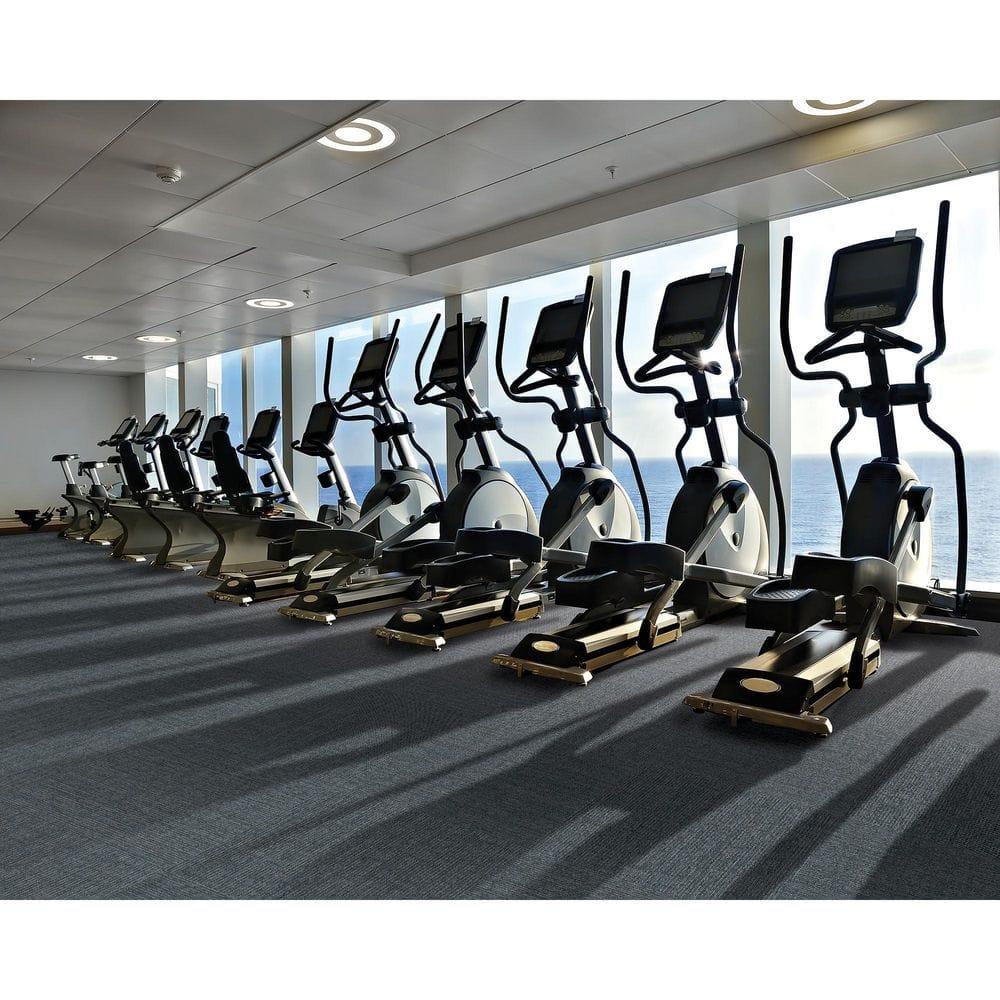 Mohawk Basics 24" x 24" Carpet Tile Sample with EnviroStrand™ PET Fiber in Navy (1 piece)