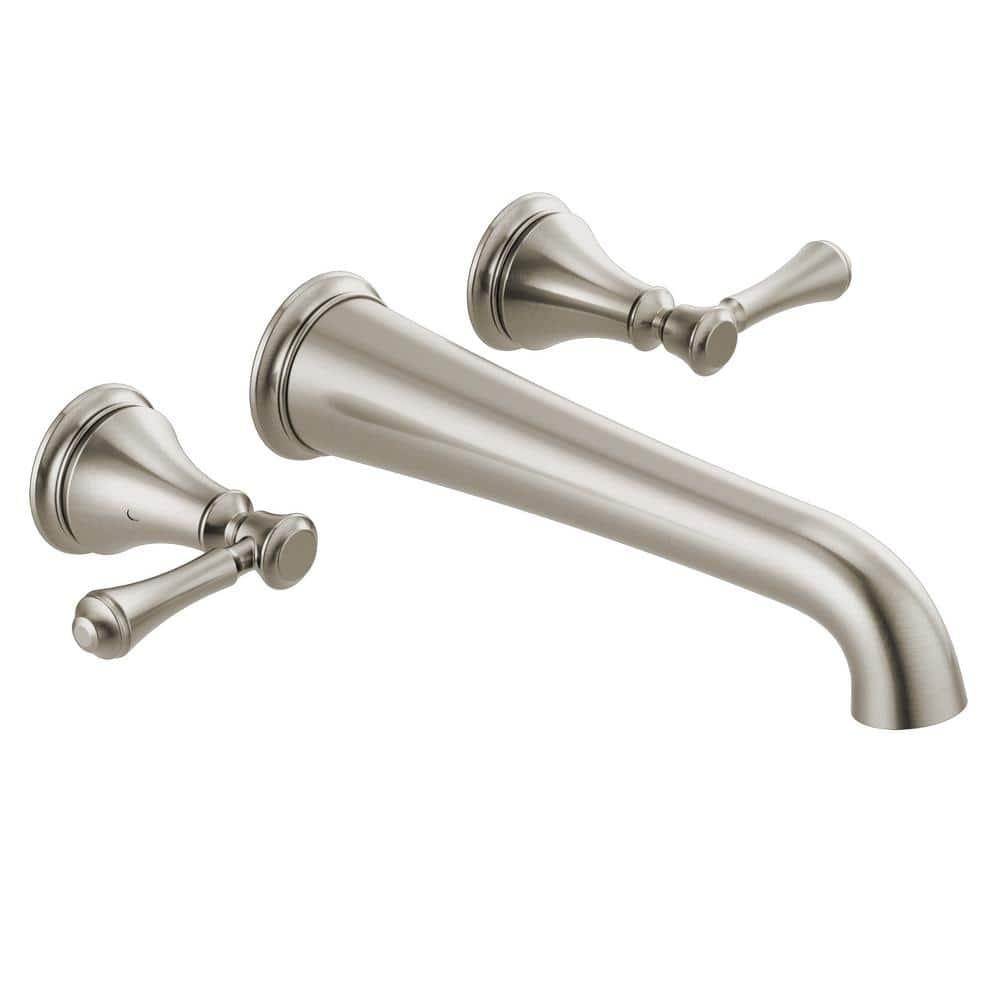 Cassidy Double Handle Wall Mounted Tub Spout Trim