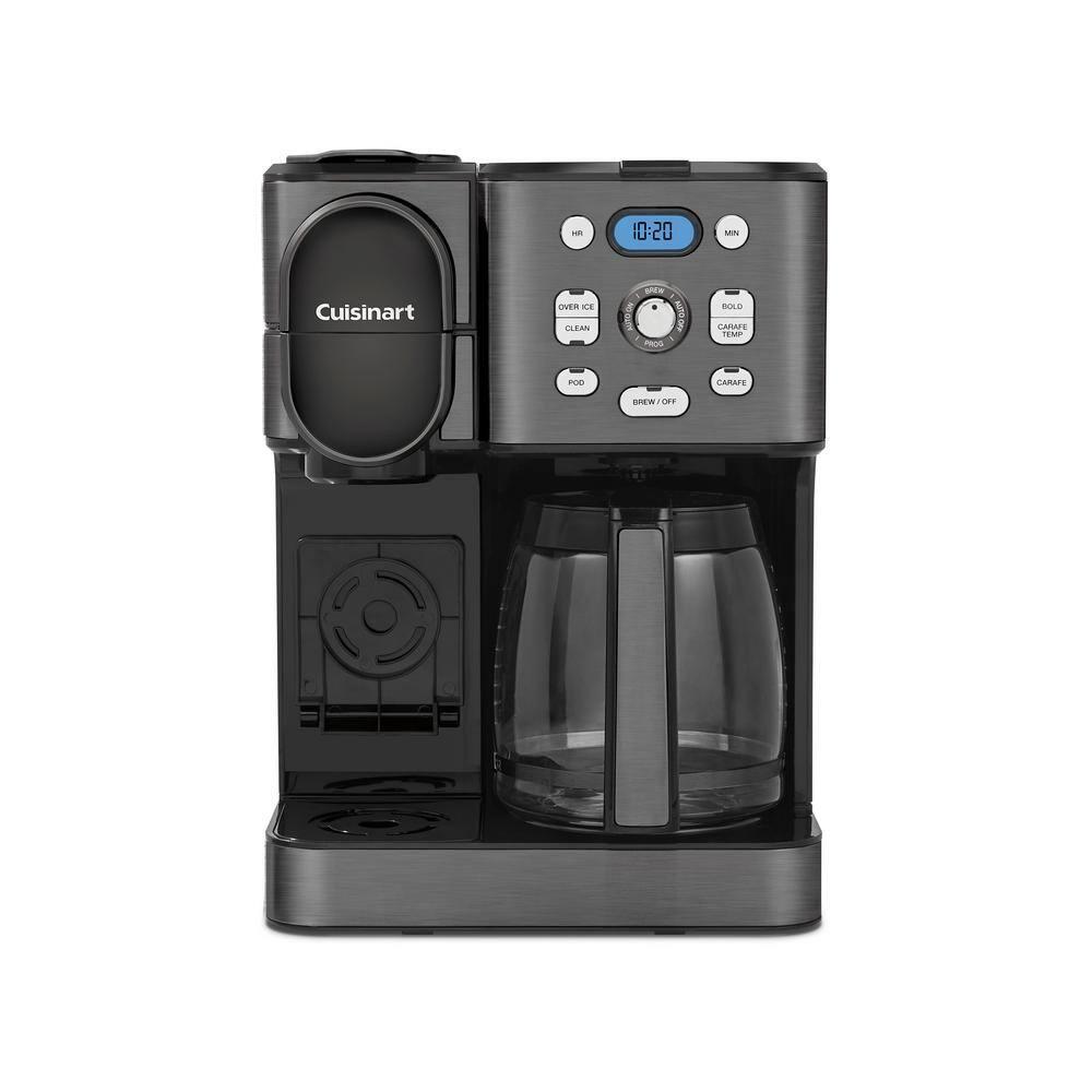 Cuisinart ® Coffee Center ® Black Stainless Steel 12-Cup Coffee Maker and Single Brewer