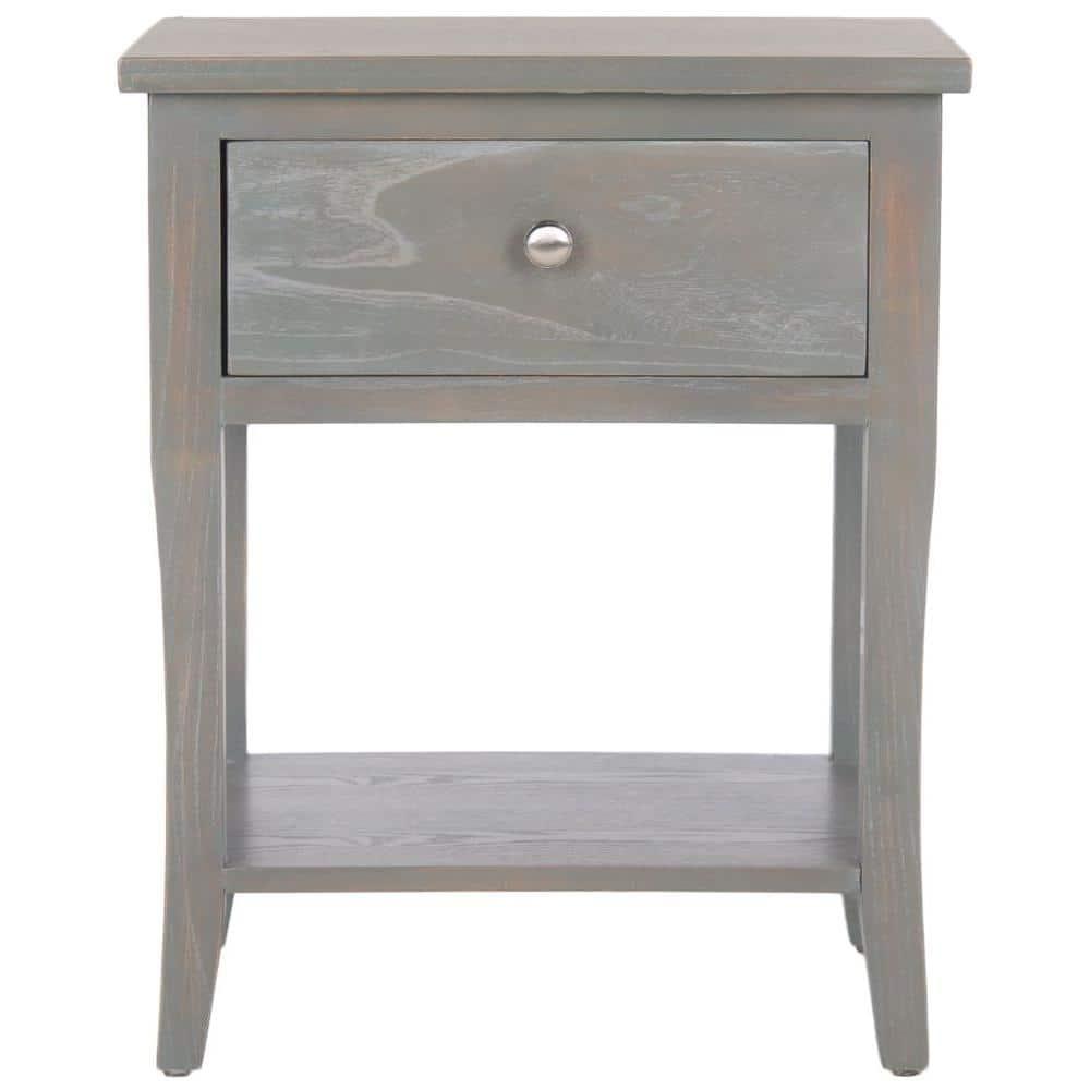 Coby Nightstand with Storage - Ash Grey - Safavieh.