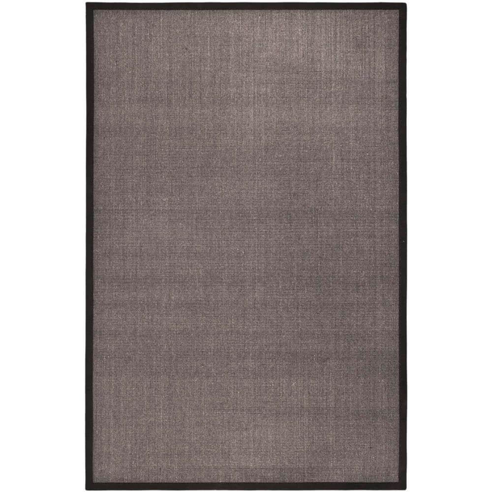 Natural Fiber NF441 Power Loomed Indoor Area Rug - Charcoal/Charcoal - 6'x9' - Safavieh.