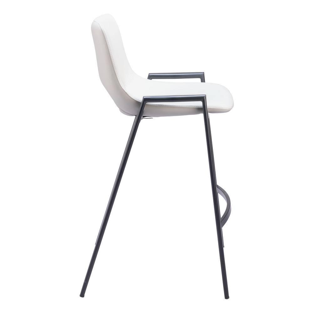 Desi Black Upholstered Counter Stool (Set of 2)